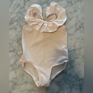 H&M Pink and White Toddler Swimsuit